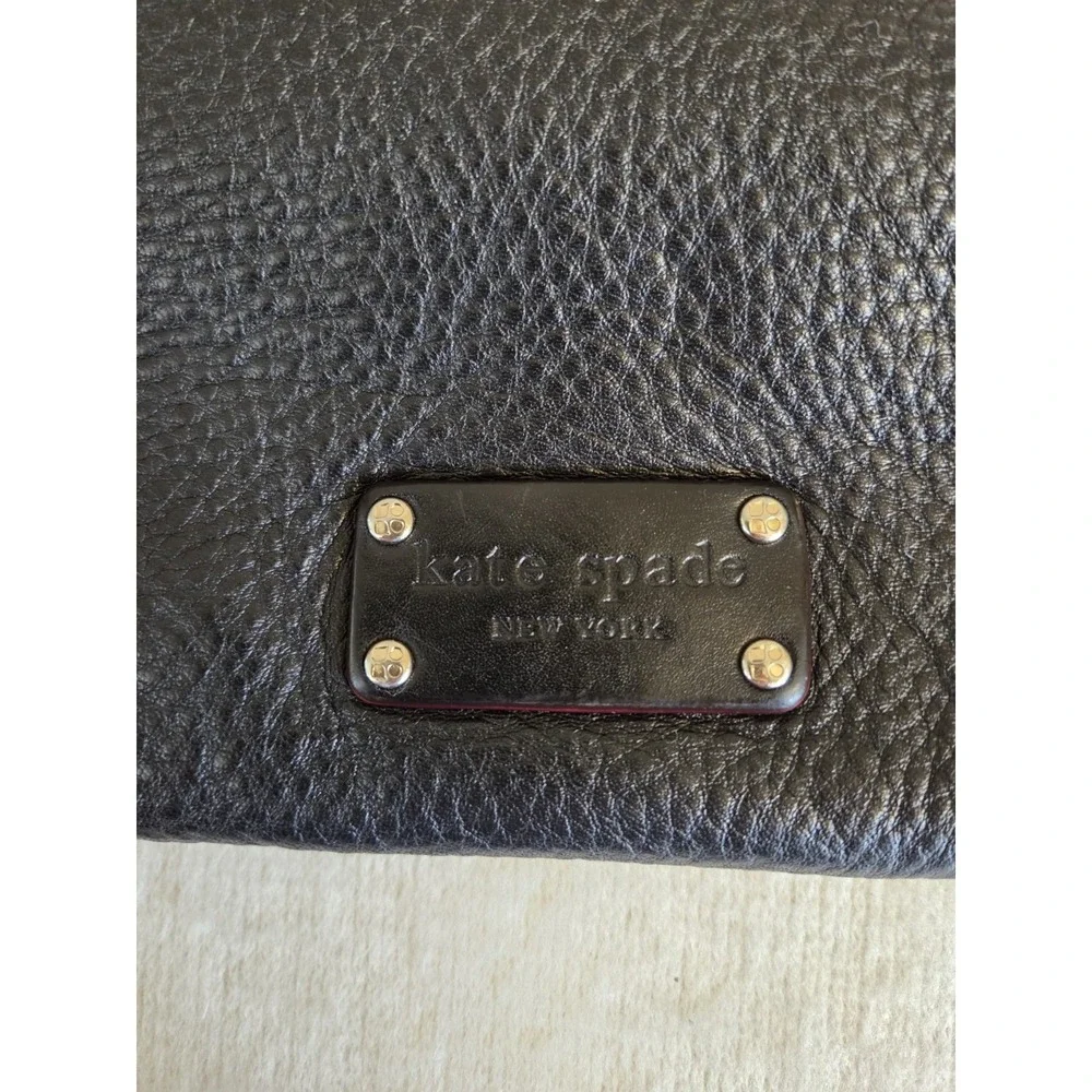 Kate Spade Natia Jamesport Black Pebbled Leather Hobo Bag‎ -Strap Replaced